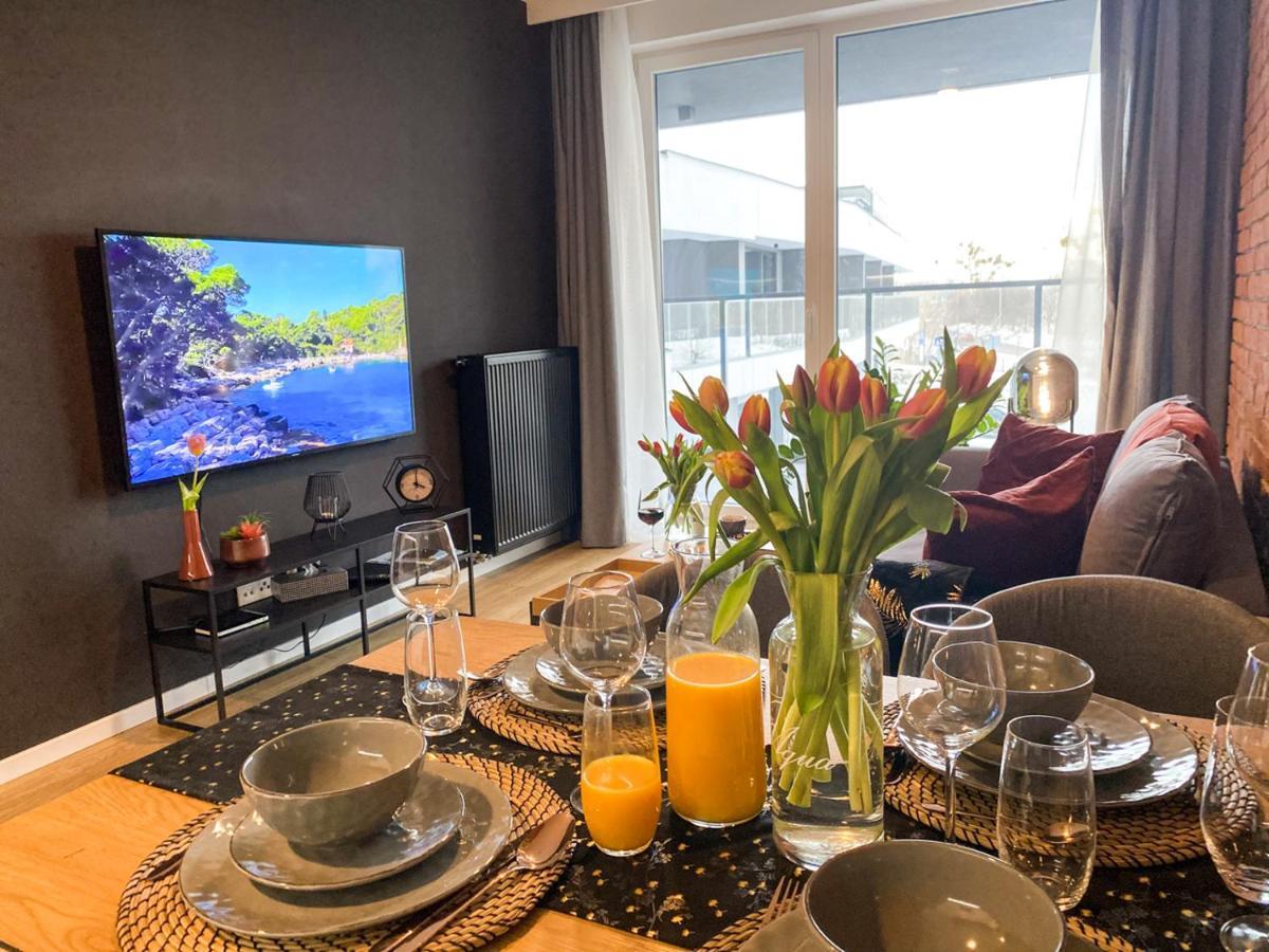Apartament Riviera Modern Tower Daire Gdynia Dış mekan fotoğraf